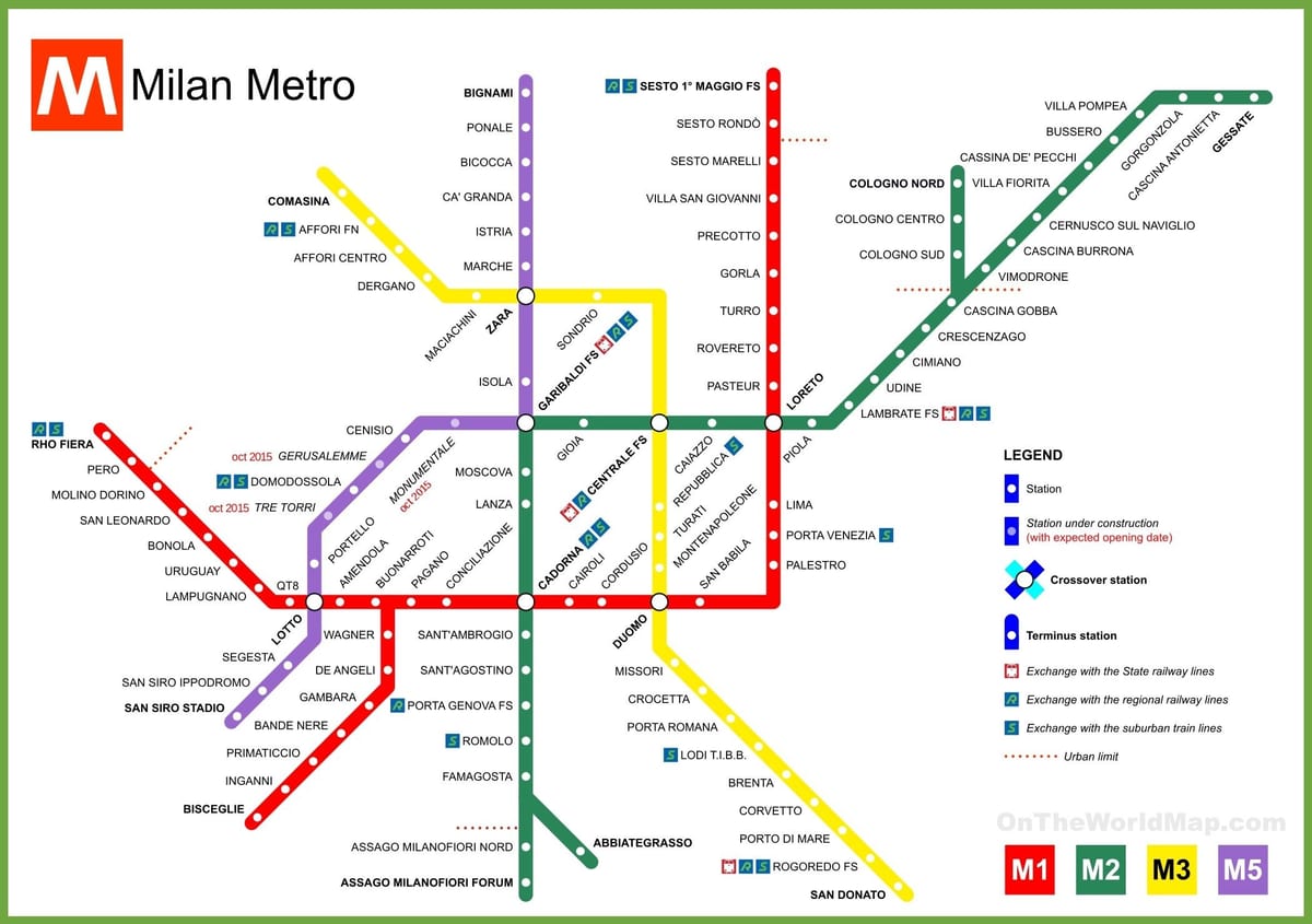 метро Milano карце 