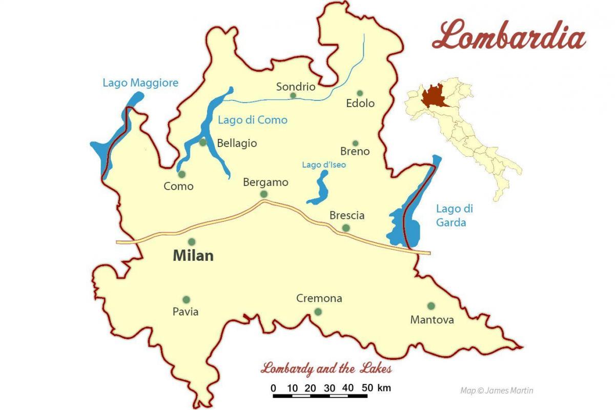 карта Мілан, Ламбардыя
