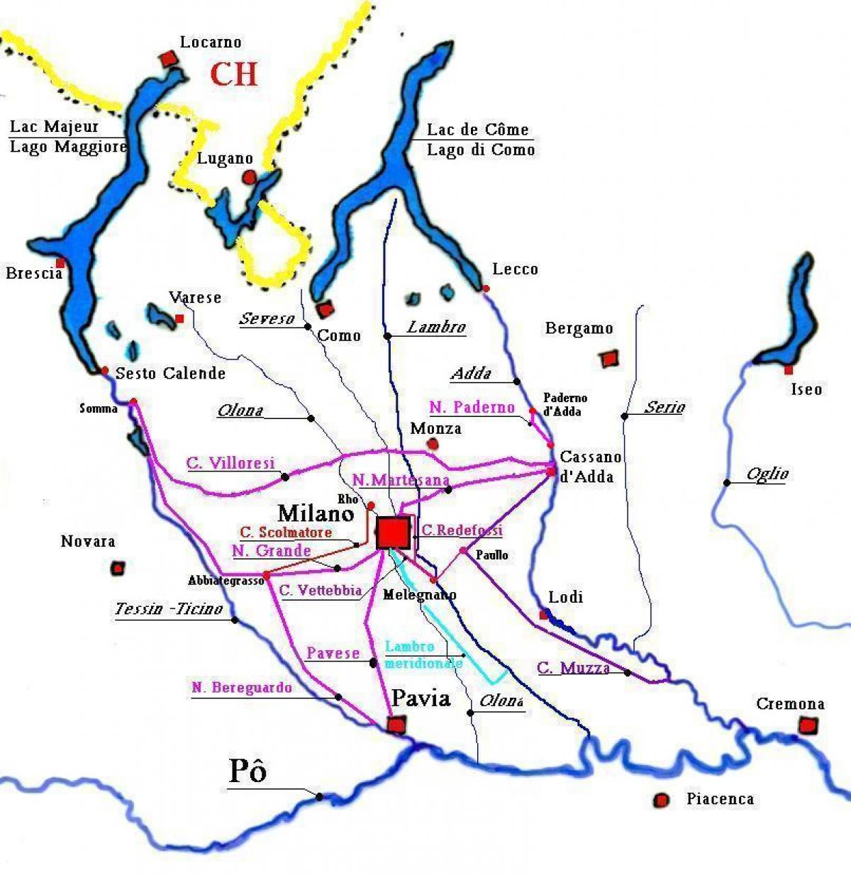 карта Мілана Навильи раён