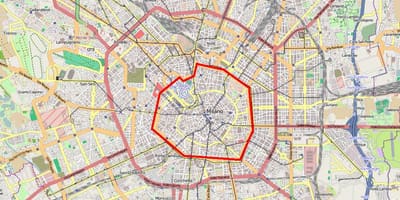 Куток Мілан з картай