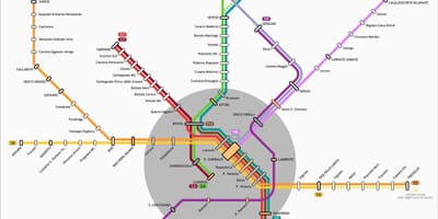 Карта транзіту Мілан 