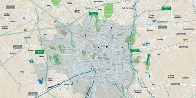 Карта Мілана каналаў 