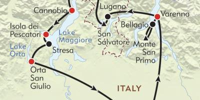 Карта Мілана азёр