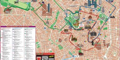 Карта Мілана аўтобусны маршрут 