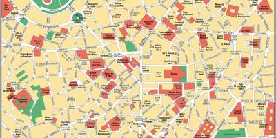 Мілан Італія Карта горада