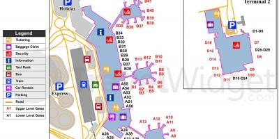 Карта Мілана аэрапортаў і чыгуначных вакзалаў